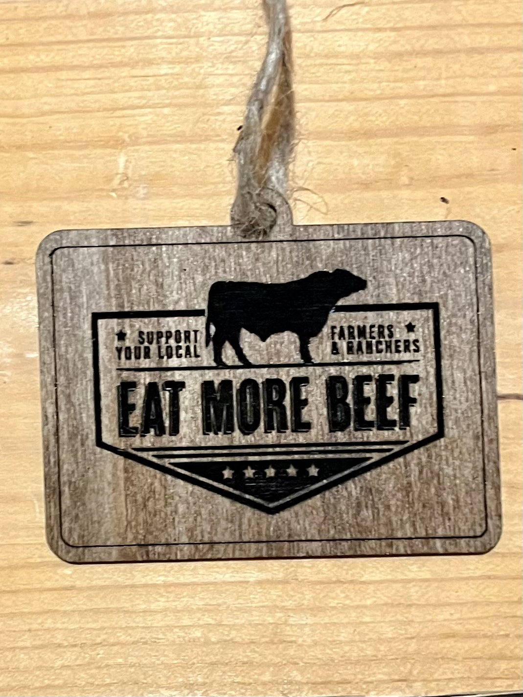Eat More Beef Holiday Ornament